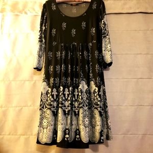 Cute 3/4 Length Sleeve Dress